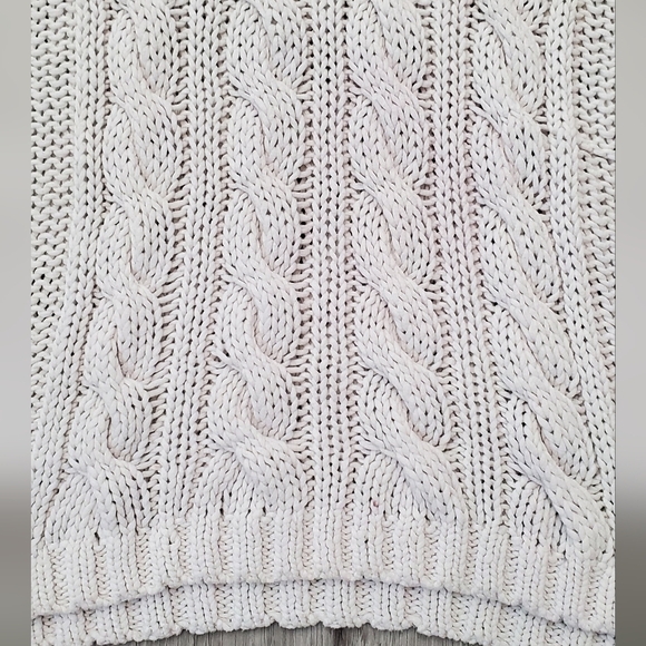 Tommy Bahama Women's White Cotton Short Sleeve Cable Knit Sweater Top Size Small - Picture 4 of 9